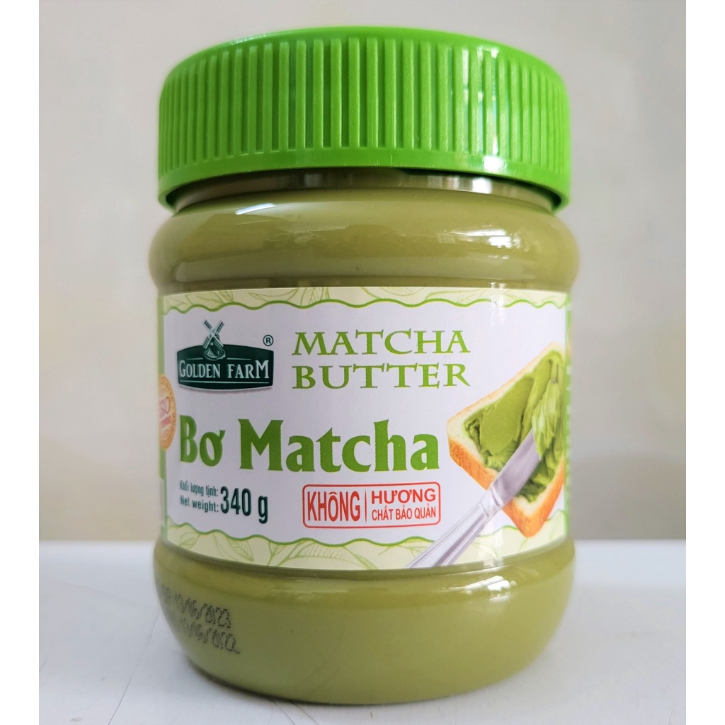[Hộp 340g] BƠ PHẾT MATCHA [VN] GOLDEN FARM Matcha Butter