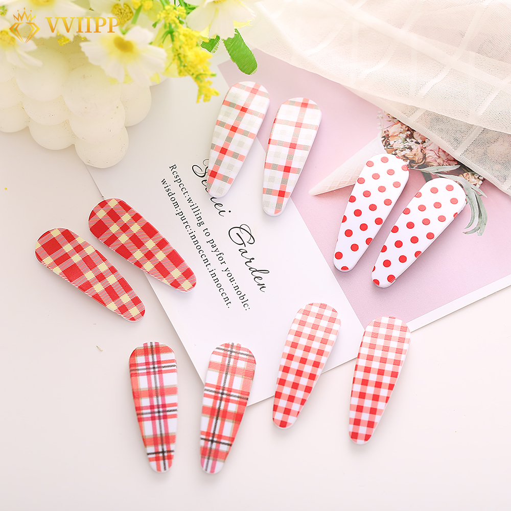 Kẹp Tóc Họa Tiết Chấm Bi Đơn Giản Thời Trang Hàn Quốc