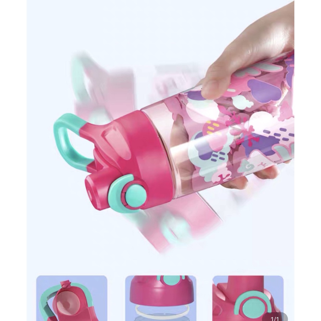 Bình nước uek cho bé 460ml có tuí đựng và dây đeo