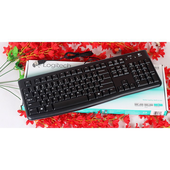 Bàn phím Logitech K120 có dây - Bảo hành 3 năm chính hãng