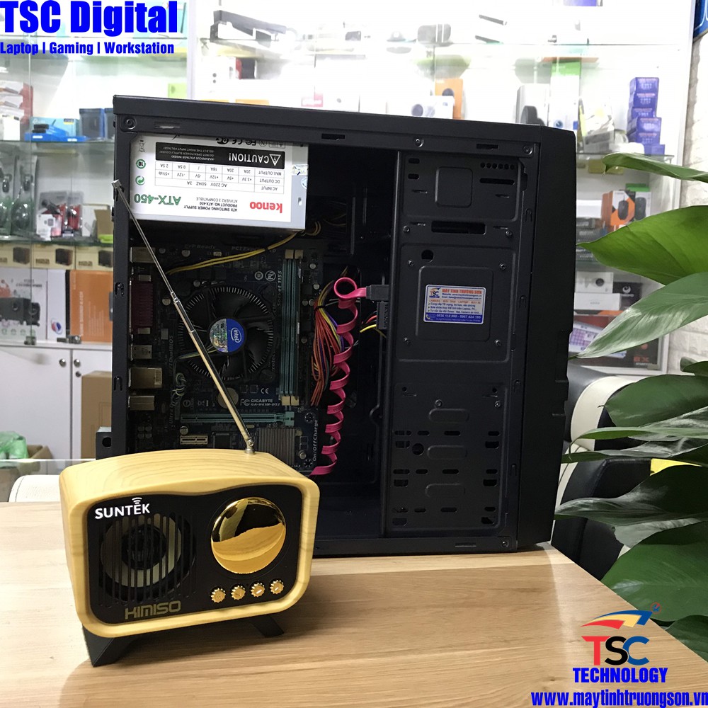 Case PC Chiến Game i3-2100 Ram 4Gb Mainboard Chipset H61 SK1155 | Hàng Đã Qua Sử Dụng