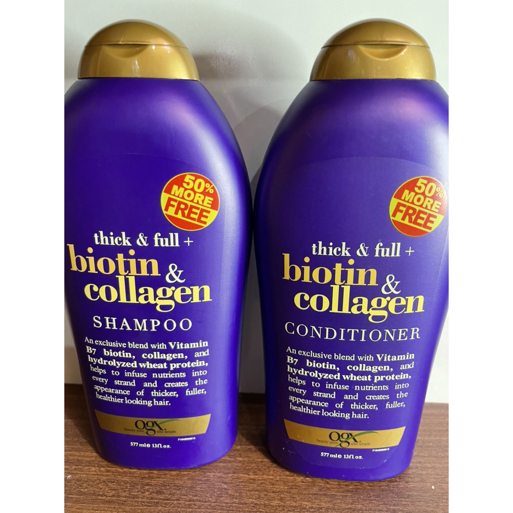 Dầu Gội Xả Chống Rụng Tóc Biotin Collagen 577ml