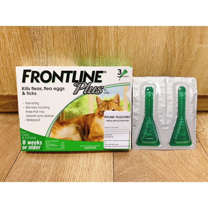 [ 1 tuýp ] Thuốc nhỏ gáy trị ve và bọ chét cho mèo - Frontline Plus