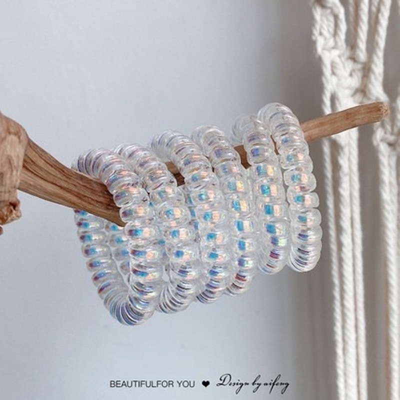 Dây Cột Tóc Cao Su Co Giãn Màu Trơn Thanh Lịch Thời Trang Cho Nữ