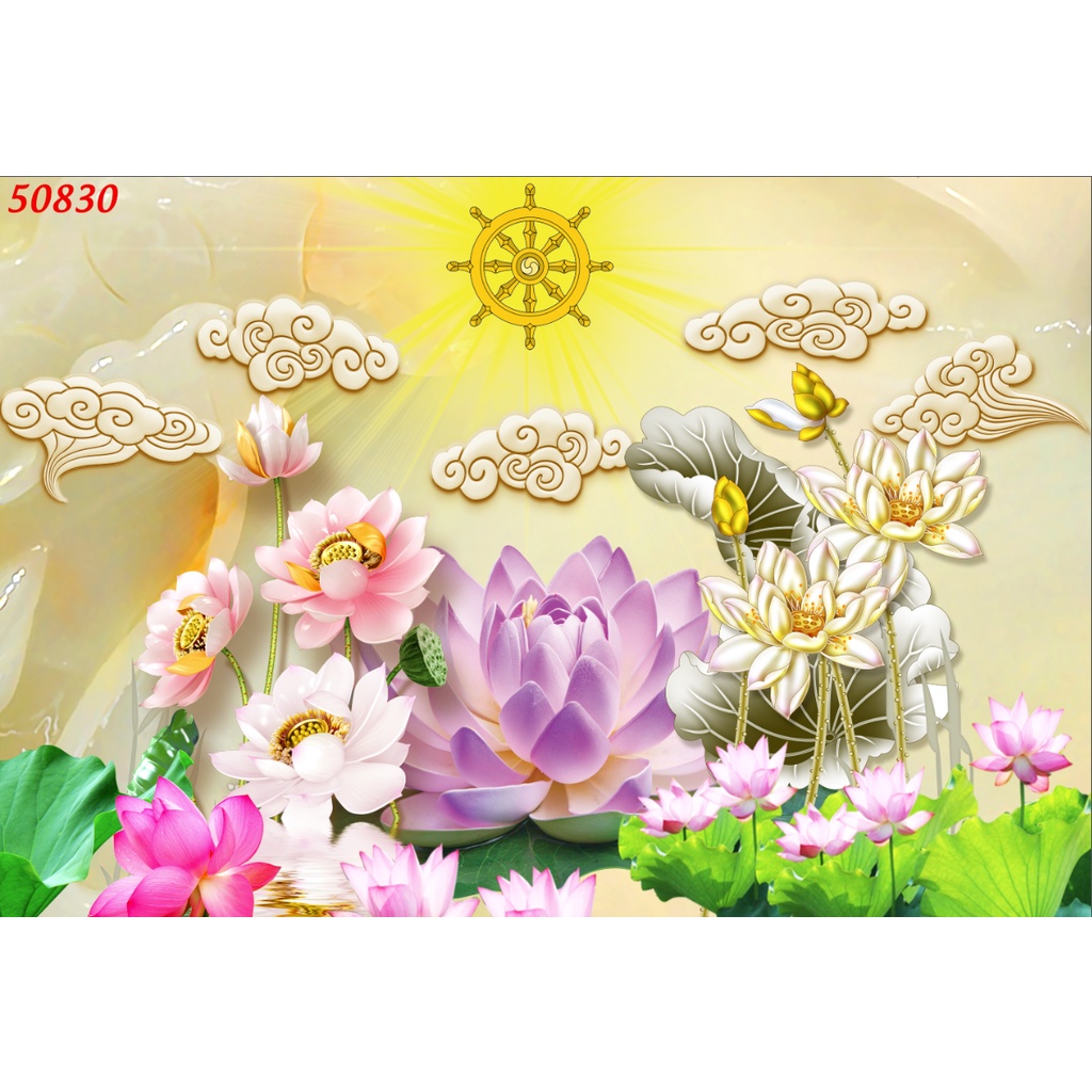 Tranh dán tường bàn thờ tổ tiên, linh thiêng