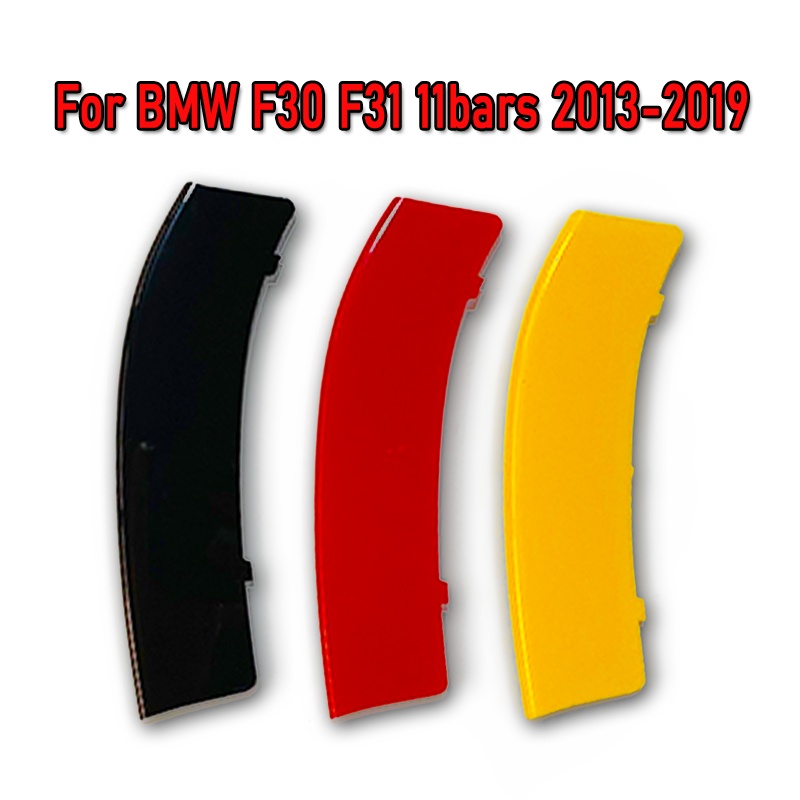 Bộ 3 Cái Kẹp Lưới Tản Nhiệt Bằng ABS Hình Lá Cờ Đức Cho BMW F30 F31 G20 G21 3 Series 2021 2020 2013-2019 M Power