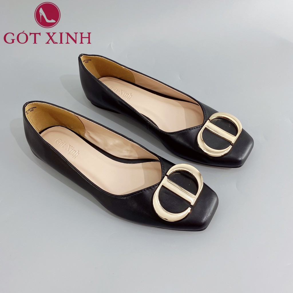 Giày búp bê GÓT XINH B1 da mờ đế bệt