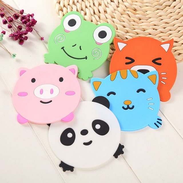 Đế lót ly hình thú dễ thương,,,