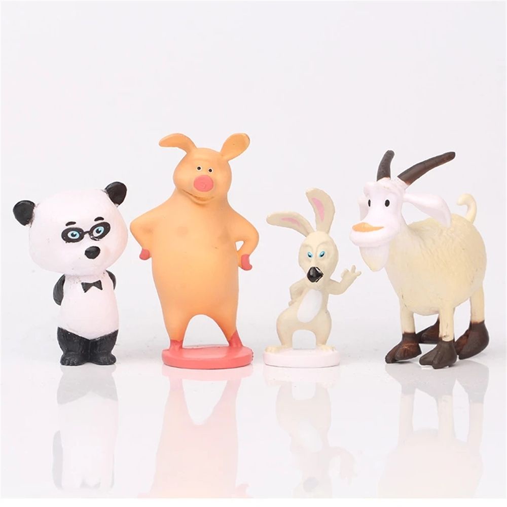 Set 10 mô hình đồ chơi nhân vật Masha và The Bear 4-6cm bằng PVC