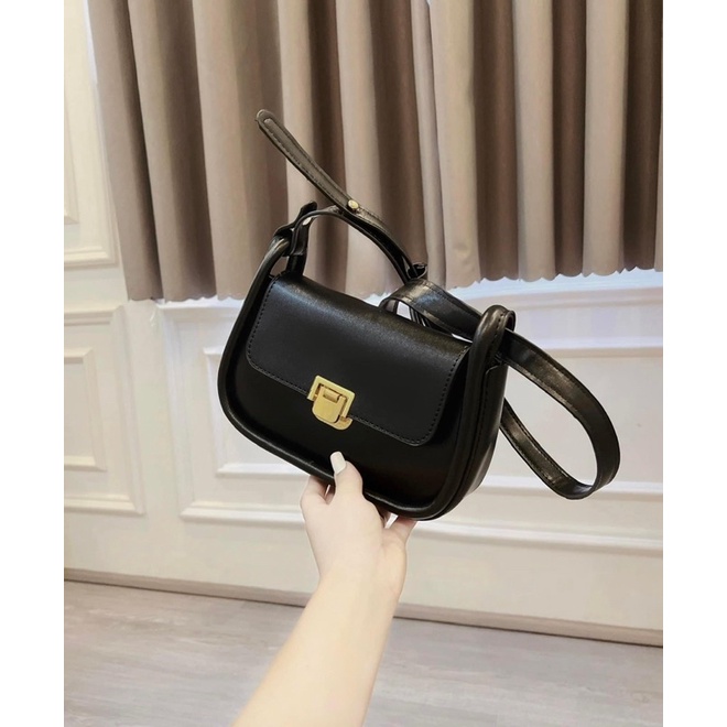 Túi đeo chéo , túi đeo vai thời trang nữ chất da PU mềm khoá nắp gập siêu đẹp