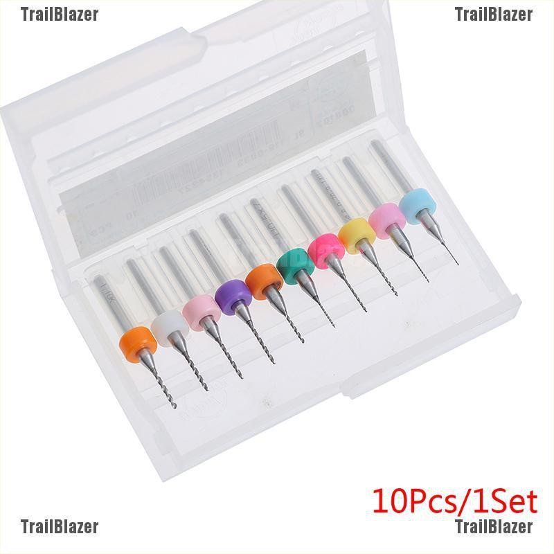 Set 10 Mũi Khoan mini 0.1~1.0mm PCB Chuyên Dụng