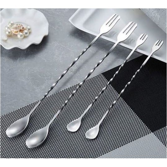 [Mã LIFE10K1904 giảm 10K đơn 20K] [Sỉ] Thìa muỗng khuấy bar spoon bartender đầu tròn hai đầu inox 26cm - 32cm | BigBuy360 - bigbuy360.vn