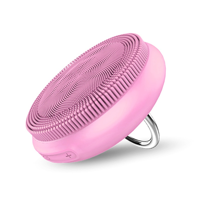 Máy Rửa Mặt Bằng Sóng Siêu Âm Với 5 Chế Độ Rung Và Vòng Nhẫn Silicone Có Thể Điều Chỉnh