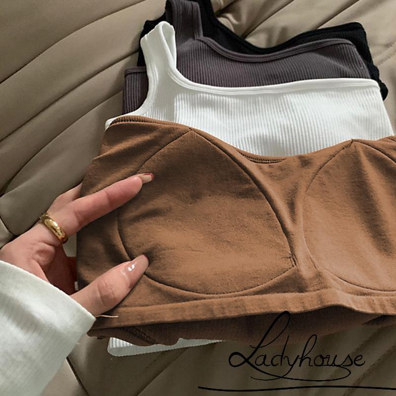 Áo croptop không tay màu trơn thiết kế khoét rỗng 4 màu sắc thời trang mùa hè cho nữ