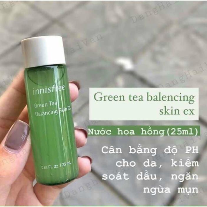 NƯỚC HOA HỒNG INNISFREE GREEN TEA BALANCING SKIN EX 25ml