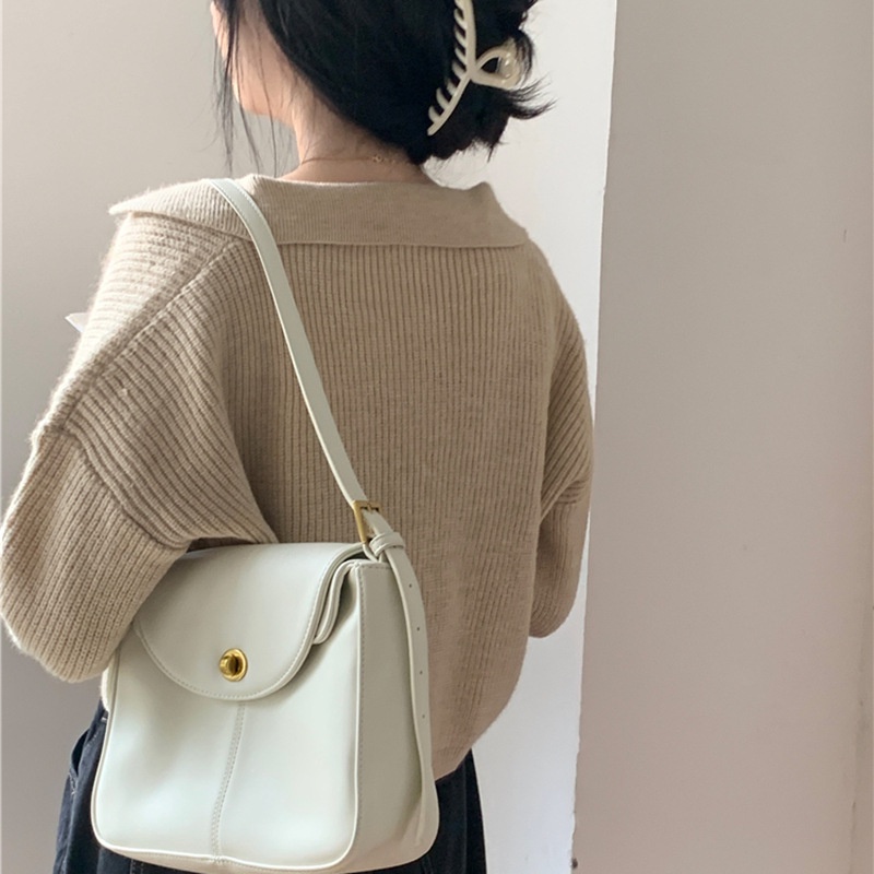 Áo Khoác Cardigan Dệt Kim Dáng Ngắn Mềm Mại Màu Cà Phê Phong Cách Hồng Kông Thời Trang 2022 Cho Nữ