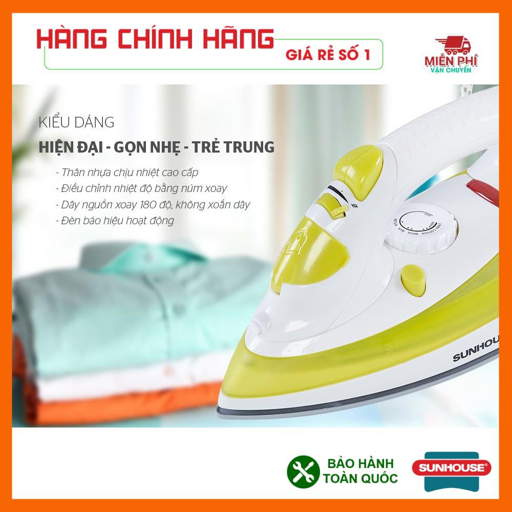Bàn là hơi nước Sunhouse SHD2067, Bàn ủi hơi nước Sunhouse phun hơi và phun nước tiện dụng.