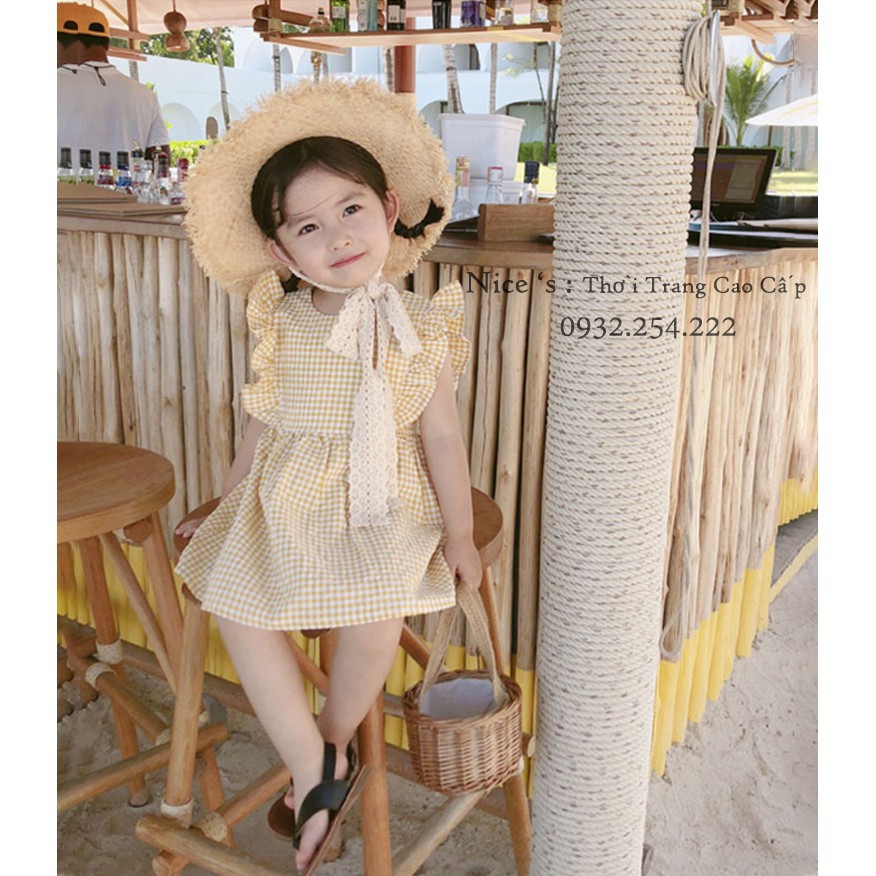 Váy Bé Gái Chất Đũi Cao Cấp Váy Đầm Cực Đáng Yêu DP3 SIÊU ĐẸP