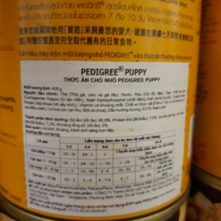 THỨC ĂN CHO CHÓ NHỎ PEDIGREE 400GR