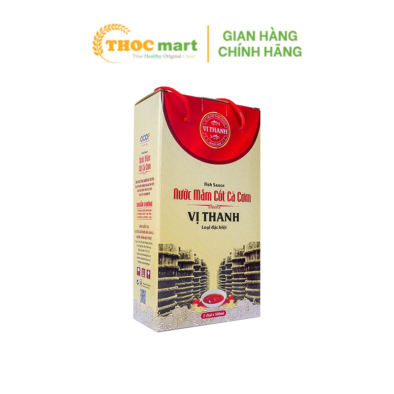 Nước mắm cốt cá cơm VỊ Thanh loại đặc biệt sản xuất theo nghề gia truyền chai thủy tinh 500ml