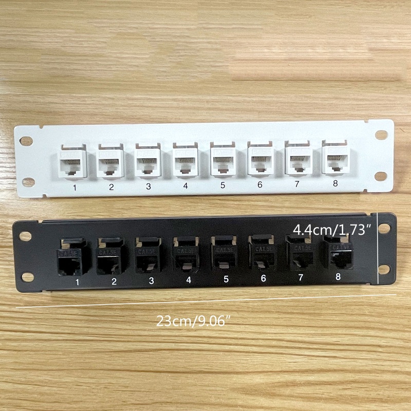 Bảng Mạch NAMA Patch 8 Cổng CAT5e Với Đá Inline Keystone 10G Pass-Throu