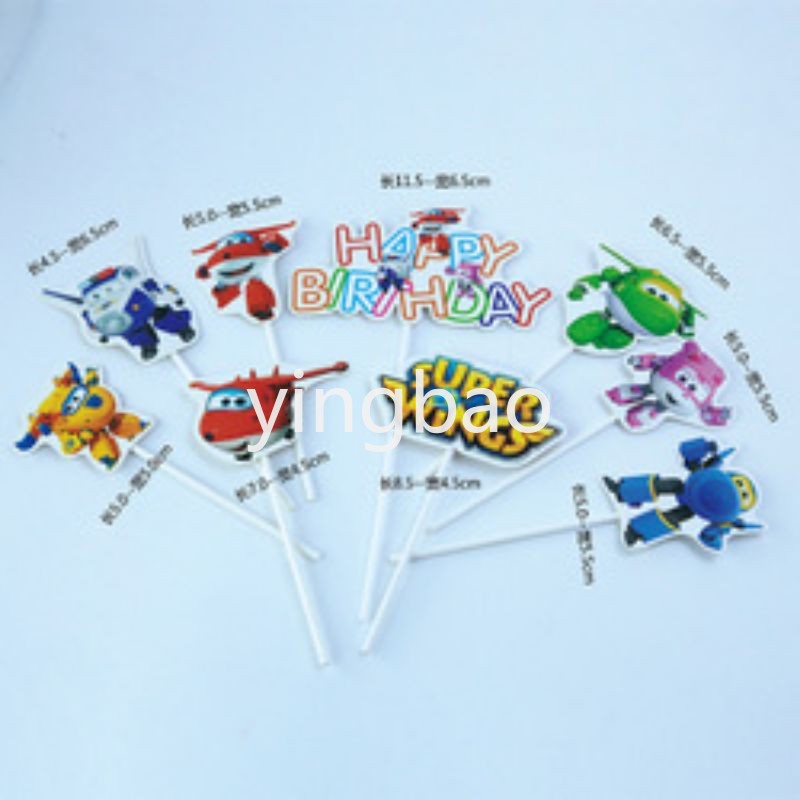 Set 50 Que Cắm Bánh Hình Khủng Long Hoạt Hình Dễ Thương