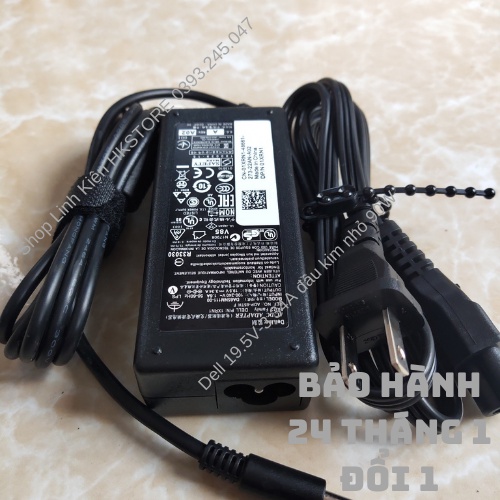 Sạc Laptop Dell 19.5V-3.34A 65W Kim Nhỏ Dell 3147 3148 3551 5458 5555 5558 5755 5758 5759 7348 xps13 9343 9350 9360