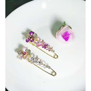 Trâm cài choàng cổ hoa lan phong cách vintage