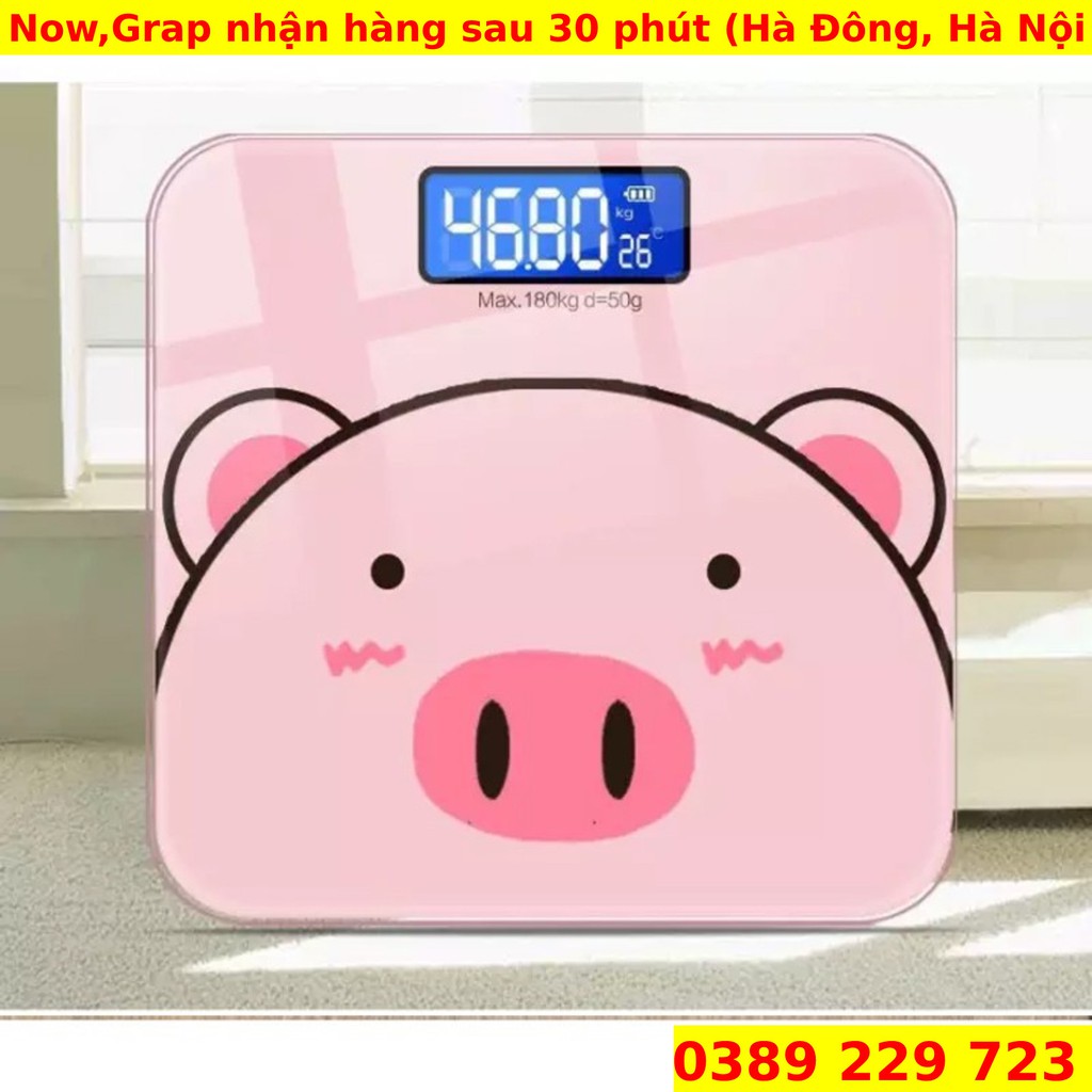 Cân Điện Tử Sức Khỏe Hình Con Lợn 🐷Trọng lượng tới 180kg🐷 Nhỏ gọn tiện lợi