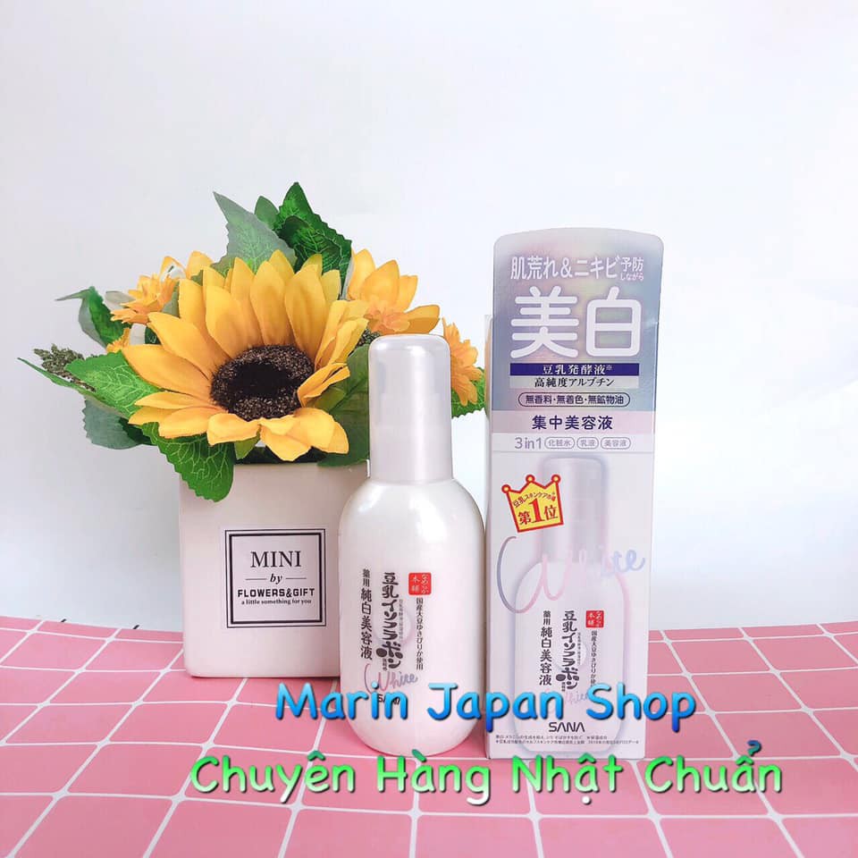 Serum dưỡng trắng da Sana Nameraka Nhật Bản 100ml