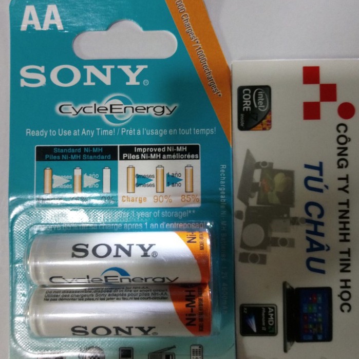 Pin sạc AA SONY CycleEnergy: Vĩ 2 Viên
