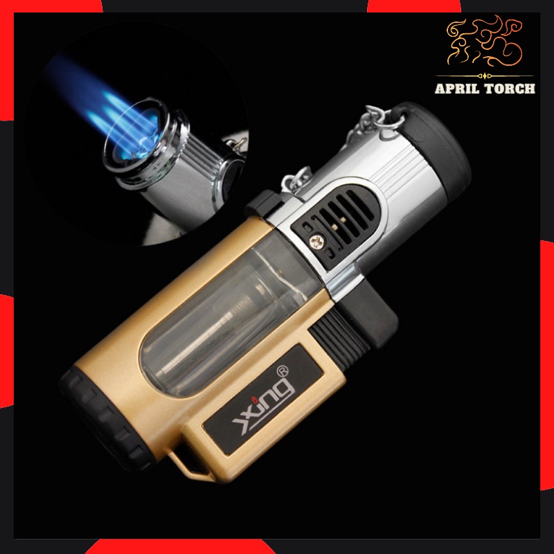 𝐵𝑎̣̂𝑡-𝑙𝑢̛̉𝑎-ℎ𝑜̣̂𝑝-𝑞𝑢𝑒̣𝑡 JXING Xài Gas-Lửa Khò Dạng 3 Tia,1 Tia Cực Mạnh Chống Gió Khóa Giữ Lửa (Nhiều Màu)
