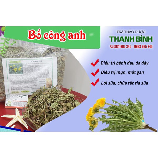 Lá Bồ Công Anh Khô 500g - Hàng Cao Cấp