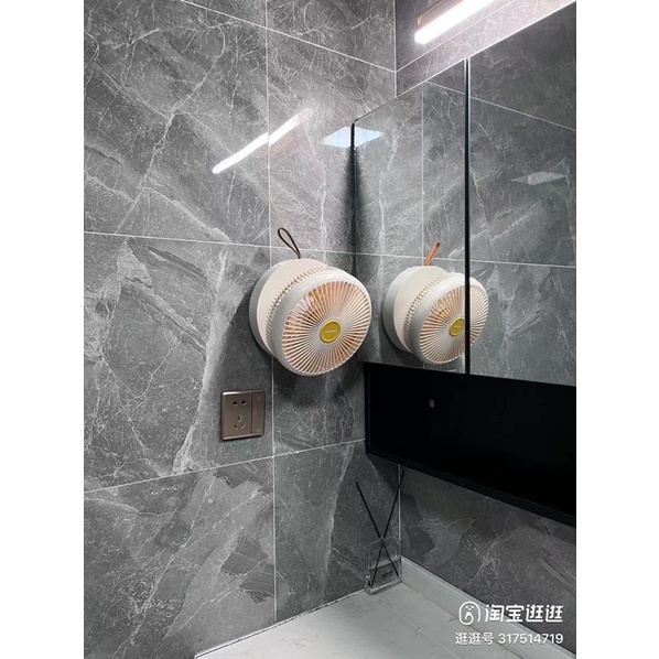 Quạt Treo Nhà Tắm Gấp Gọn DAEWOO Pin 4000mah - Cáo Đeo Nơ