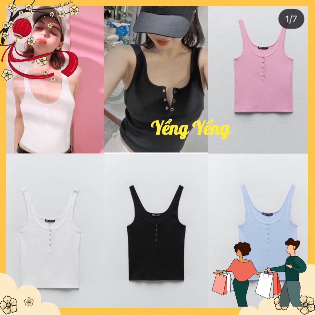 ANU349 - ÁO TĂM NỮ 2S PHỐI CÚC