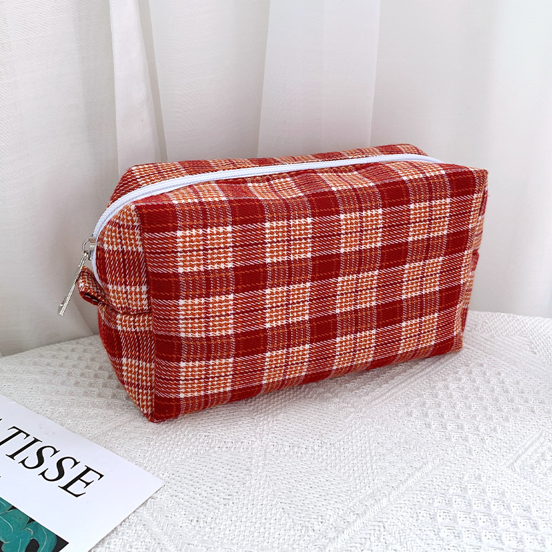 Túi Đựng Bút Chì Trang Điểm Phong Cách Retro Hàn Quốc