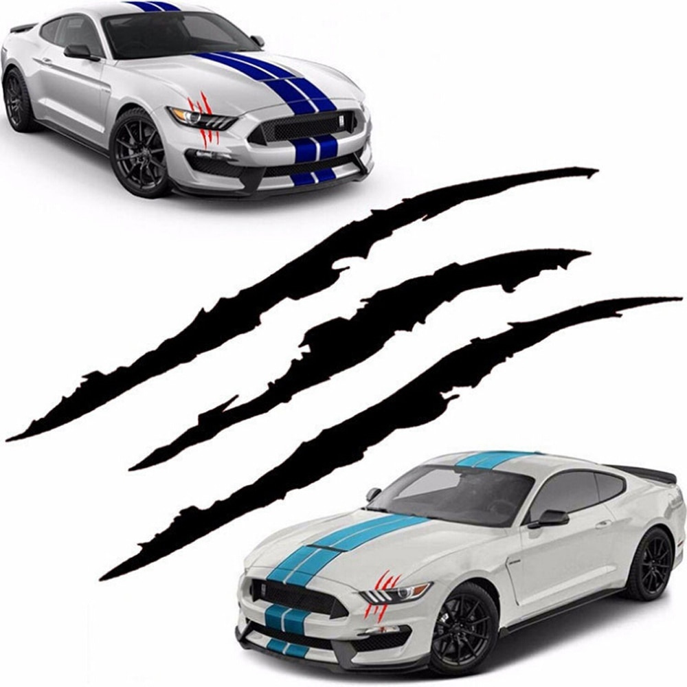 Auto Car Sticker Reflective Claw Scratch Stripe Marks Đèn pha Decal Dán xe