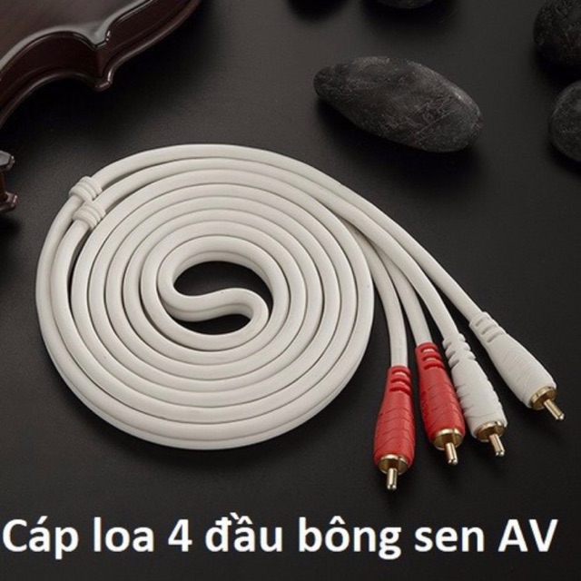 Dây tín hiệu hoa sen AV 4 đầu 1,8 m;10 m;20 m