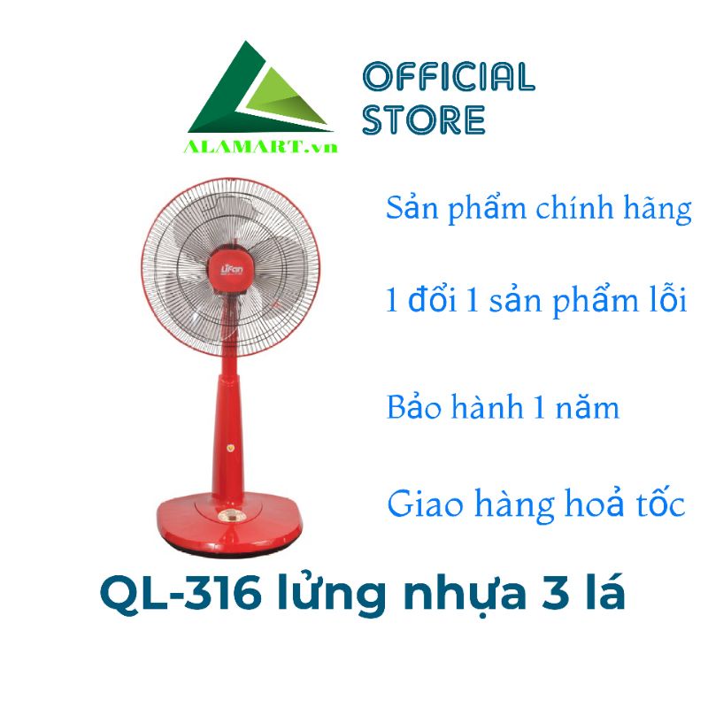 QUẠT LỬNG LIFAN QL-316 quạt lỡ thấp quạt êm mát cho gia đình phòng ngủ, phòng khách