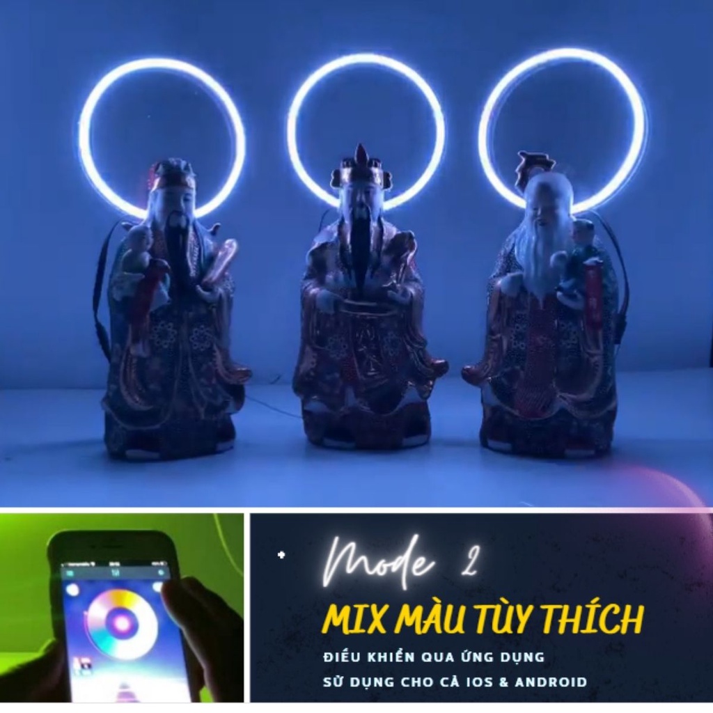 Hào Quang Phật Đổi Màu & Điều Khiển Qua App Điện Thoại , Trang Trí , Góc Tâm Linh !