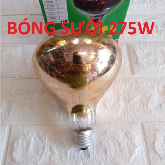 Bóng đèn sưởi nhà tắm hồng ngoại 275w - Bóng đèn sưởi nhà tắm 275W