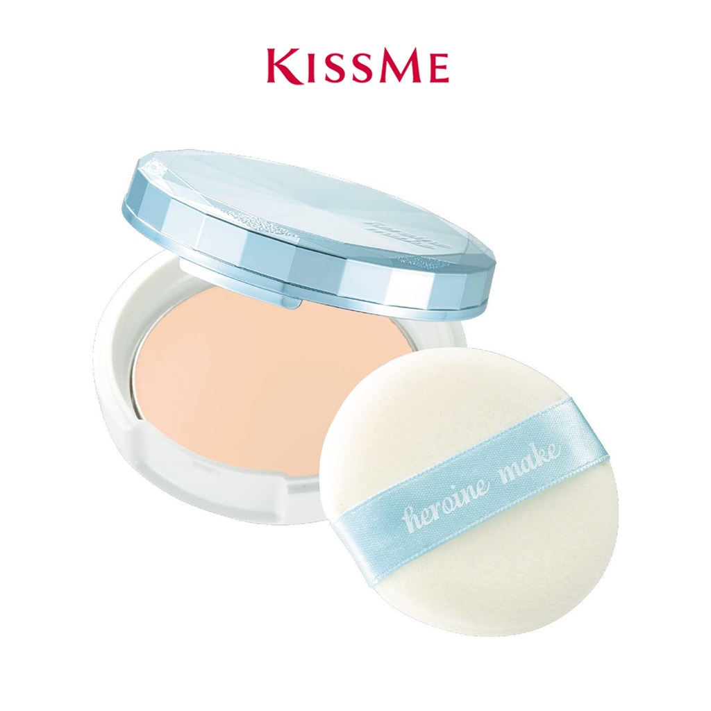 Phấn Phủ Dạng Nén Chống Nắng, Kiềm Dầu, Che Phủ Tốt Kissme Heroine Make Long Stay Powder