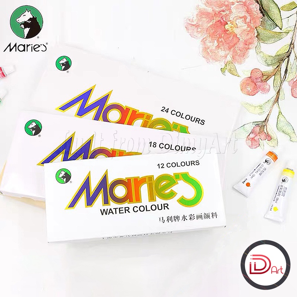 [SALE TẾT] Bộ màu nước MARIE's dạng tuýp 12ml