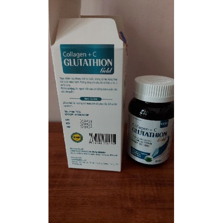 Collagen glutathione gold hộp 30v date 2024