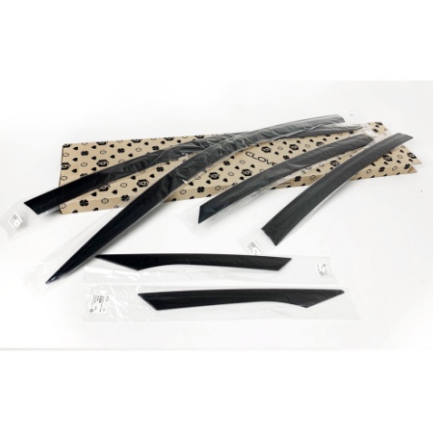 Vè che mưa xe Honda Civic 2018- 2019- 2020- 2021 mẫu đen bóng 6 chi tiết chính hãng hàn quốc Auto Clover