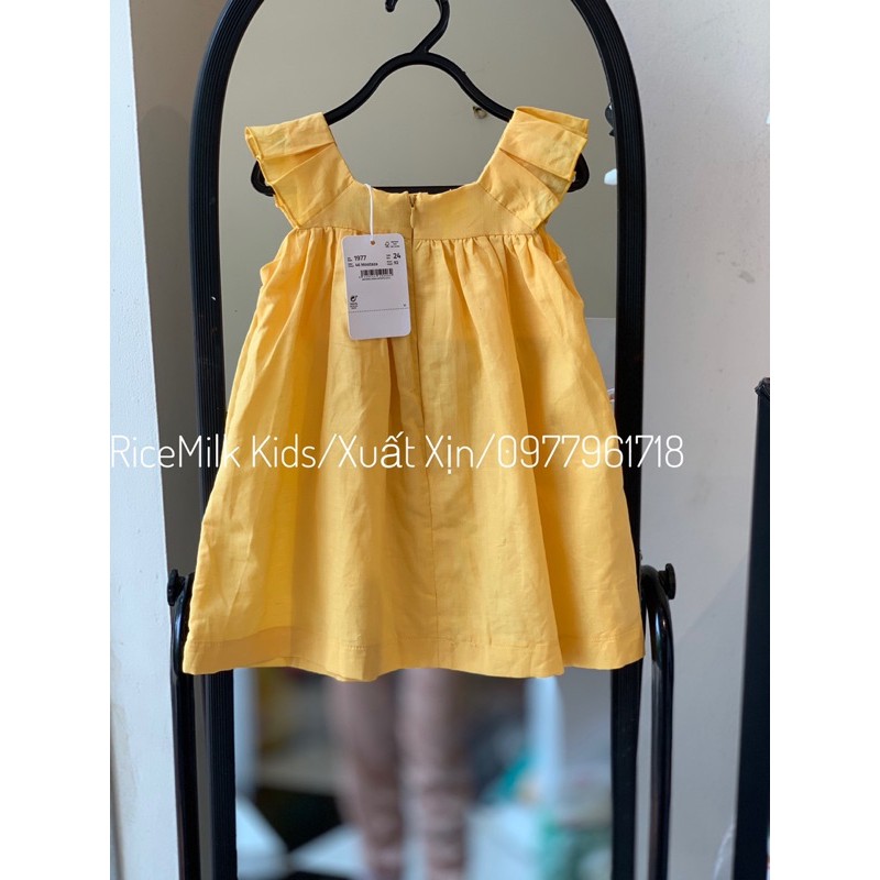 Váy Đầm bé gái Vàng Cổ Diêm Dúa xuất xịn