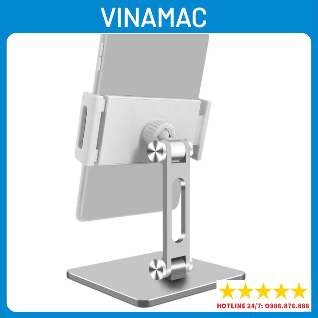 Giá đỡ hợp kim nhôm cao cấp để Ipad, Iphone, kẹp điện thoại, máy tính bảng P38 Loại chắc chắn