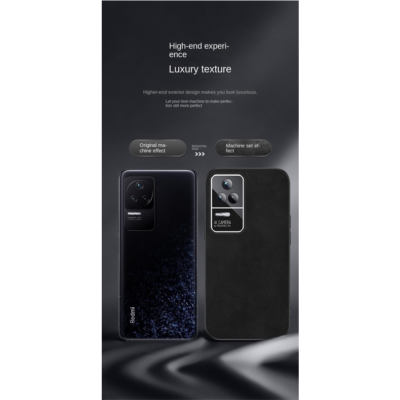 Ốp Điện Thoại Da Mềm Chống Sốc Bảo Vệ Ống Kính Máy Ảnh Toàn Diện Cho Redmi K50 Pro K40S K40 Pro POCO F3