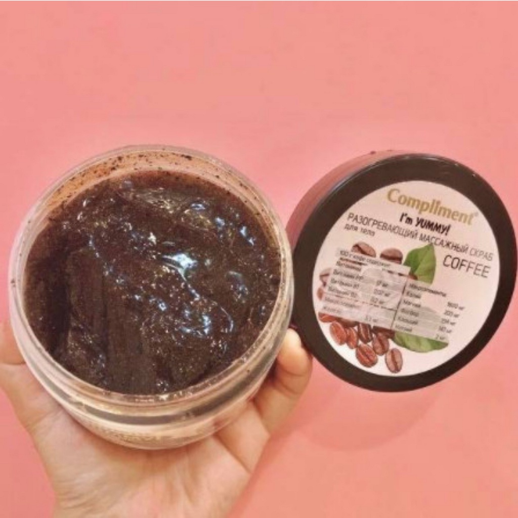 Tẩy tế bào chết body cafe I’M YUMMY hàng Nga chính hãng thơm socola cho da mềm mại hỗ trợ tiêu mỡ xấu trên da | BigBuy360 - bigbuy360.vn