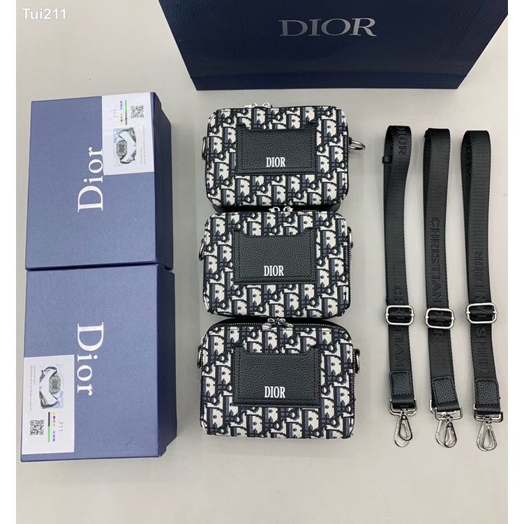 Túi chéo CD dệt sc có hộp kèm - Túi đeo chéo nam cao cấp full box